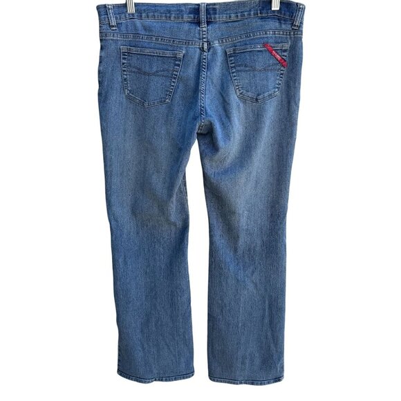 Z. Cavaricci Vintage Dumpster Girl Low Rise Blue Womens Bootcut Denim Jeans 13 - Picture 4 of 10